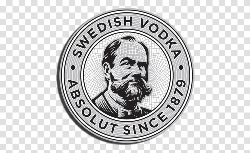 Absolut Vodka Logo, Trademark, Badge, Person Transparent Png