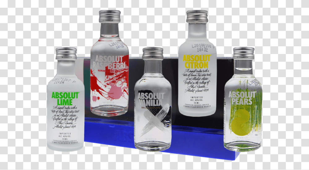 Absolut Vodka Miniset 5 X 5 Cl, Liquor, Alcohol, Beverage, Drink Transparent Png