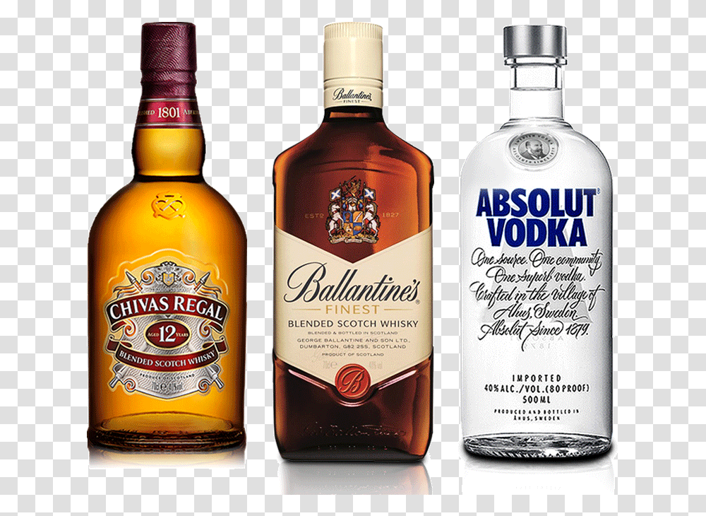 Absolute Vodka 500ml Chivas Regal 12 Years 500ml Absolute Whisky, Liquor, Alcohol, Beverage, Drink Transparent Png