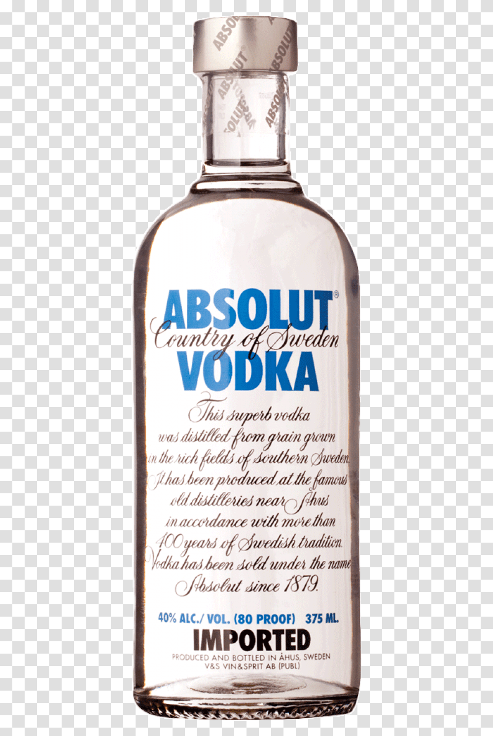 Absolute Vodka, Liquor, Alcohol, Beverage, Drink Transparent Png