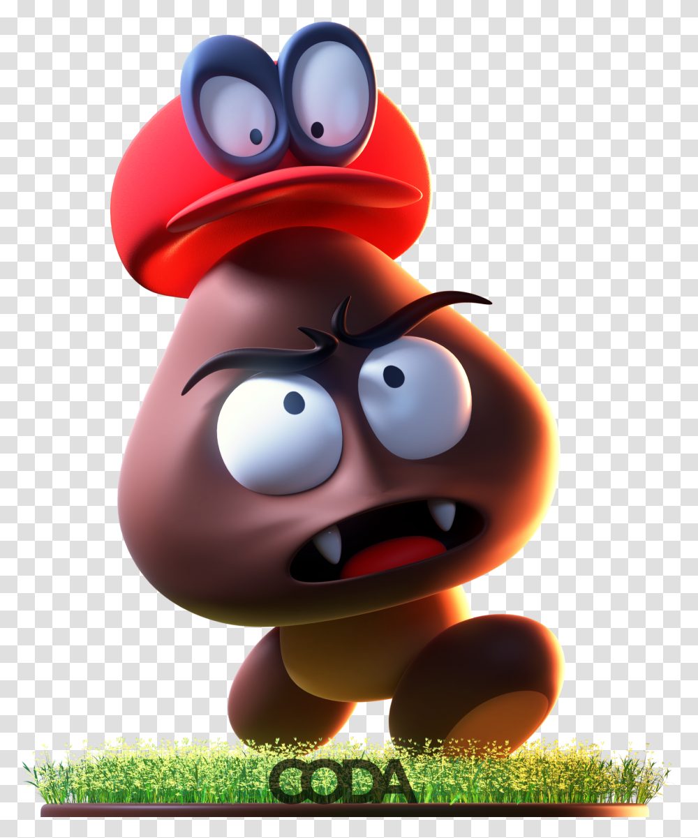 Absolutely Love Odyssey So I Modeled This Little Goomba Super Mario 64 Goomba Art, Toy, Figurine Transparent Png