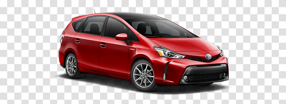 Absolutely Red 2018 Toyota Prius V Black, Car, Vehicle, Transportation, Automobile Transparent Png