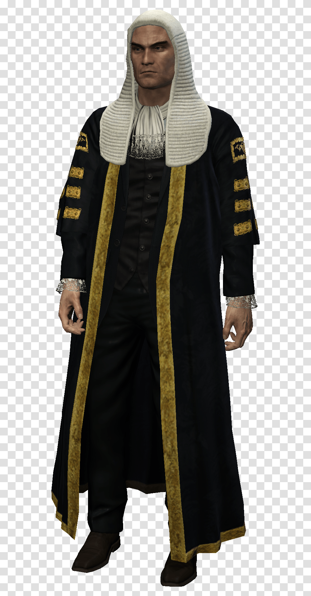 Absolution Robe Agent 47 Judge Absolution, Clothing, Person, Overcoat, Sleeve Transparent Png