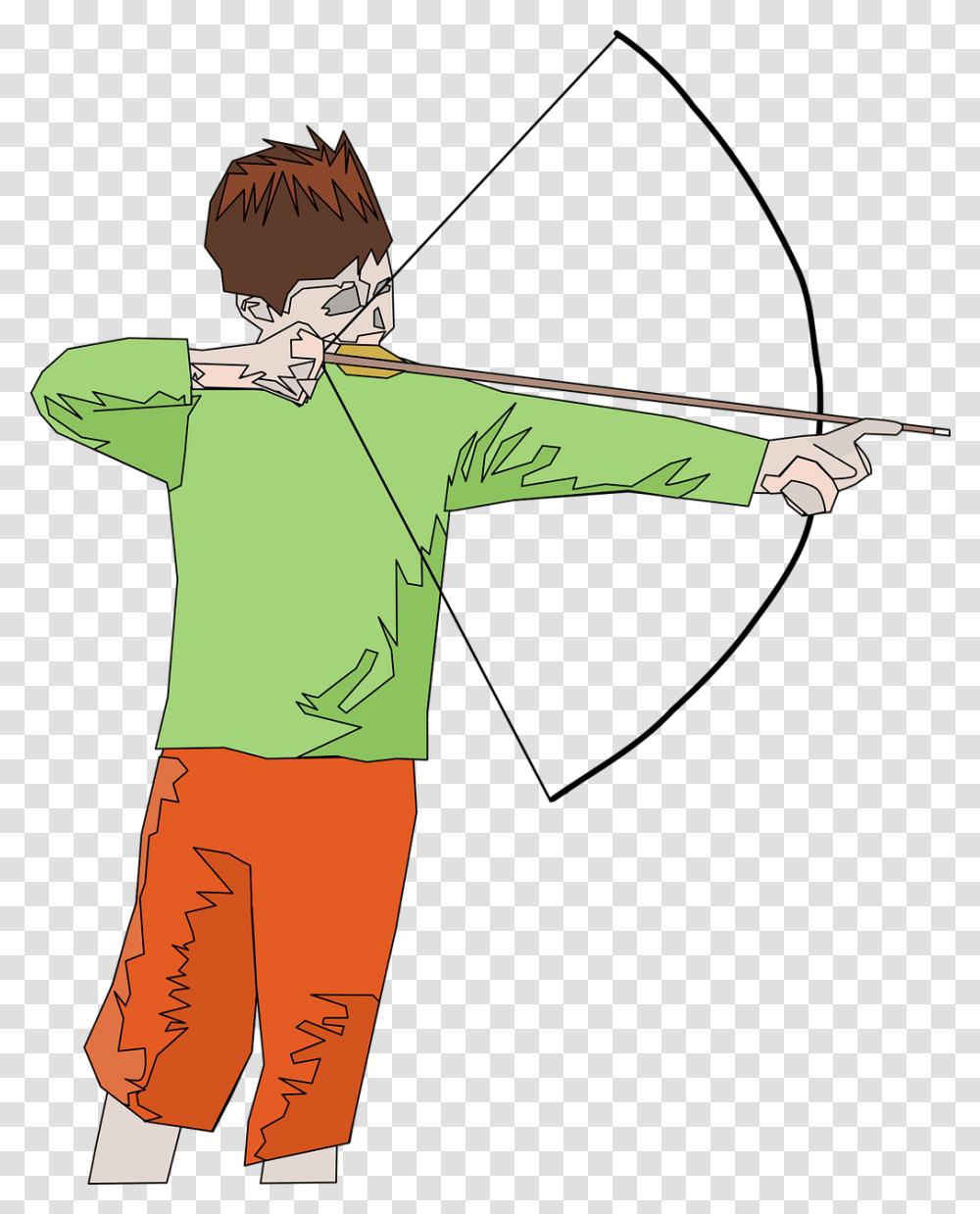Abstract Archer Archery Tiro Con Arco Y Flecha, Person, Human, Sport, Sports Transparent Png