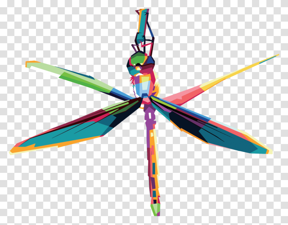 Abstract Art Dragonfly Geometry Animal, Bow, Insect, Invertebrate, Anisoptera Transparent Png