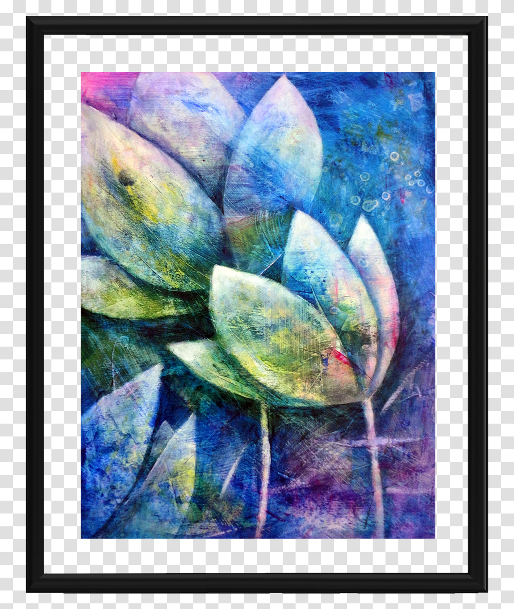 Abstract Art Photo Frame Acrylic Paint, Canvas, Modern Art, Painting, Plant Transparent Png