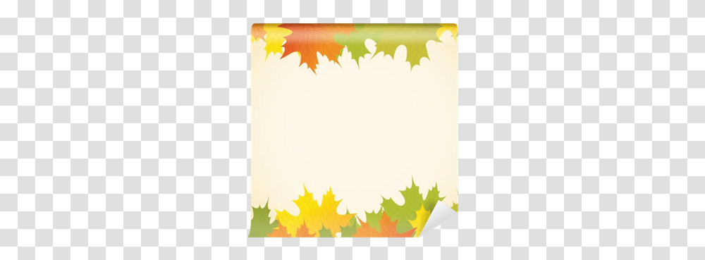 Abstract Autumn Background With Maple Leaves Vector Wall Mural • Pixers We Live To Change Maple Leaf, Plant, Tree, Art Transparent Png