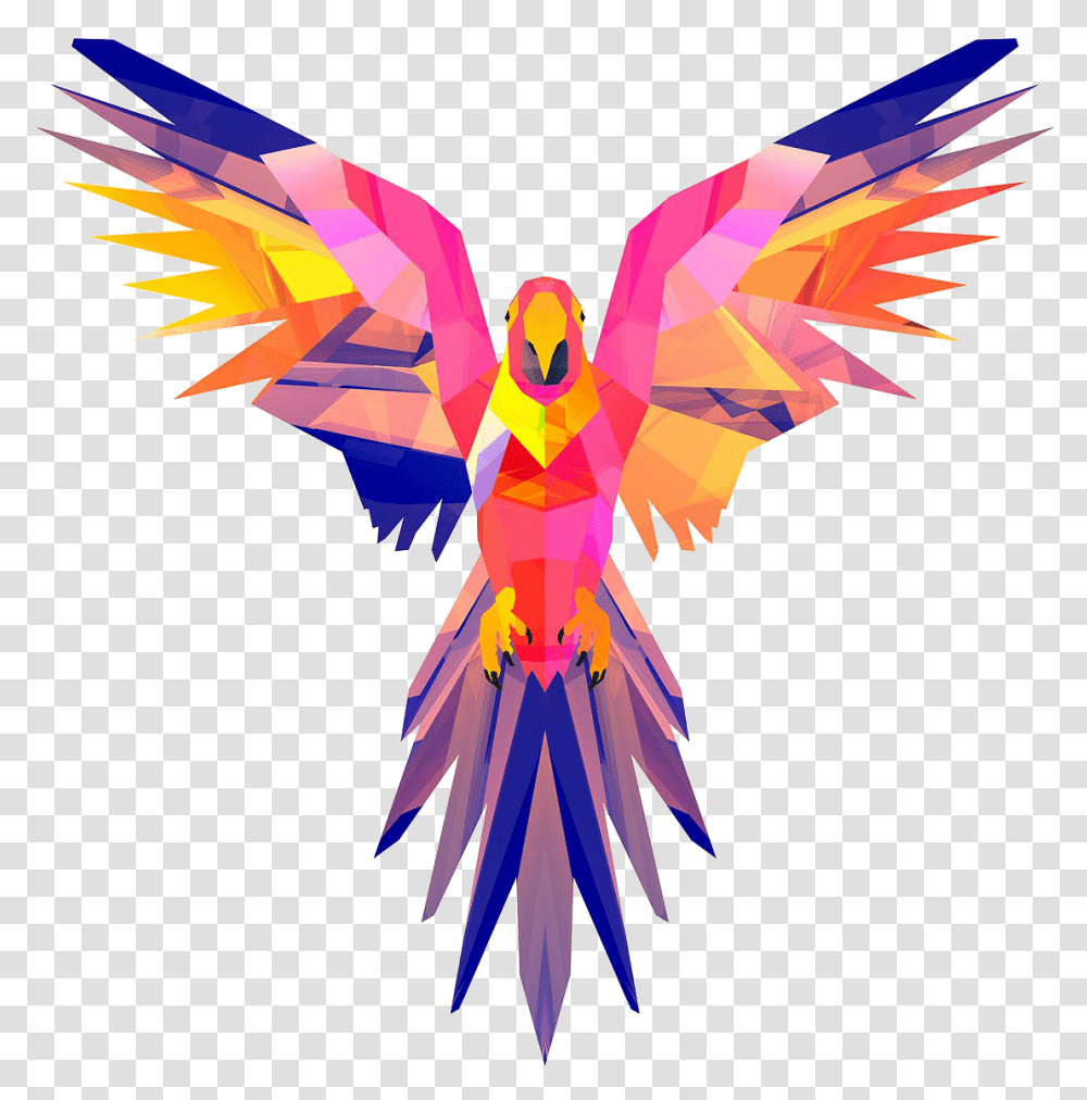 Abstract Bird, Animal, Flying, Parrot, Crowd Transparent Png