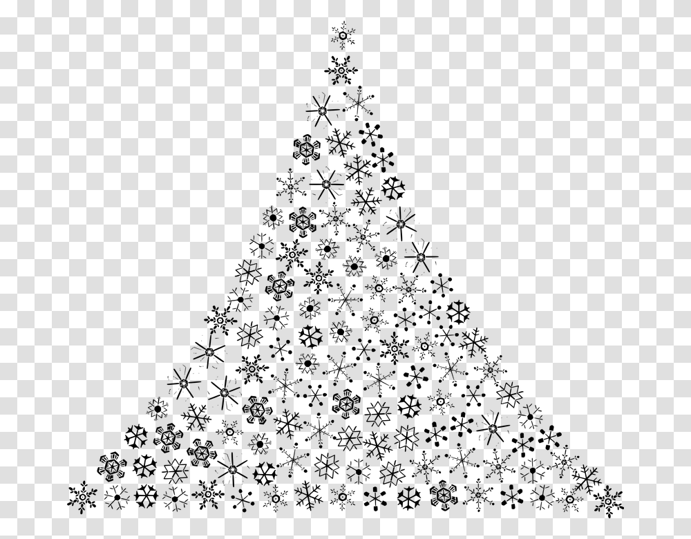 Abstract Christmas Tree Clipart Snowflake Christmas Tree, Gray, World Of Warcraft Transparent Png