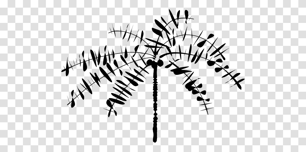 Abstract Coconut Tree Clip Arts For Web, Gray, World Of Warcraft Transparent Png