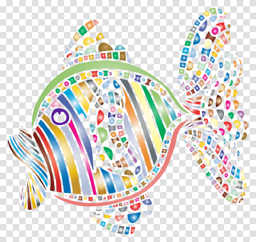 Abstract Colorful Fish 4 Clip Arts Psychedelic Fish Background, Doodle, Drawing, Chandelier, Lamp Transparent Png