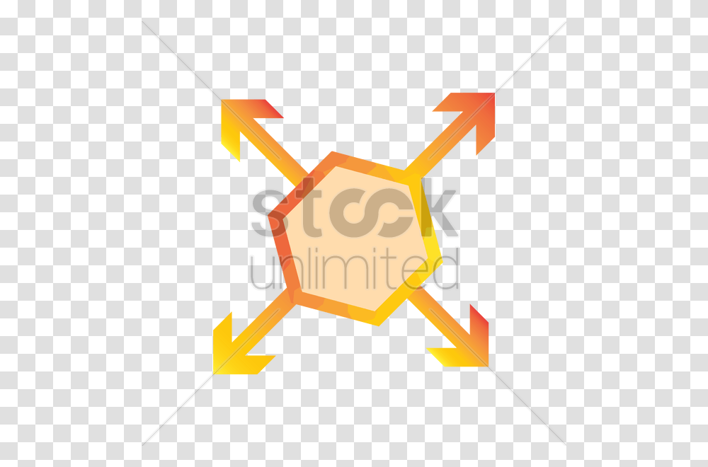Abstract Design Of Hexagon Vector Image, Road Sign, Cross, Emblem Transparent Png