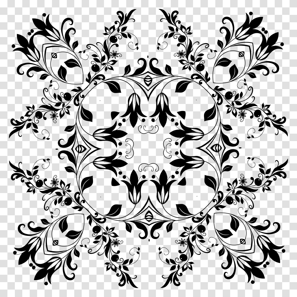 Abstract Designs Flowers, Gray, World Of Warcraft Transparent Png