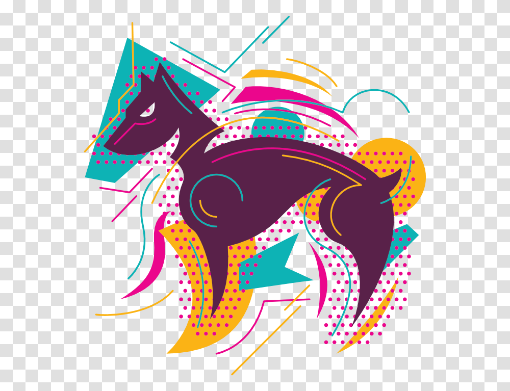 Abstract Dog Graphic Design, Dragon, Horse Transparent Png
