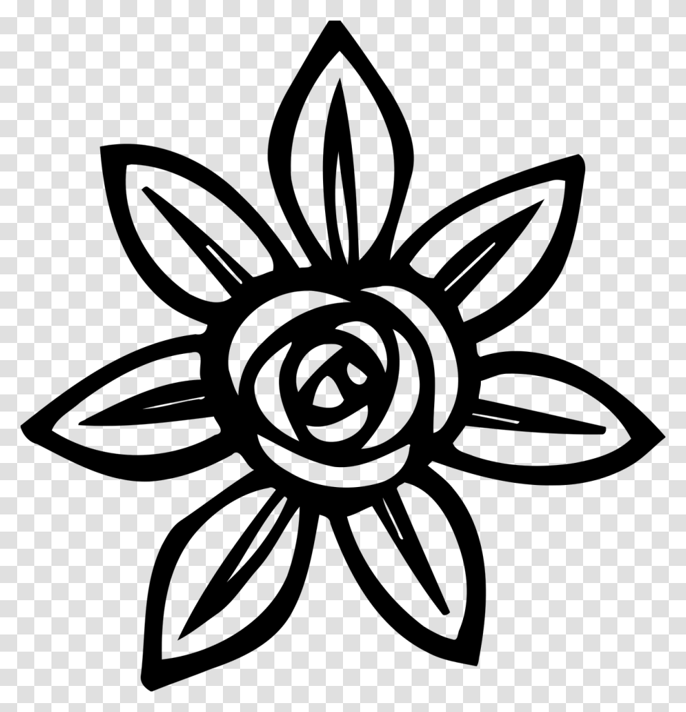 Abstract Drawing Of Flowers Easy, Gray, World Of Warcraft Transparent Png