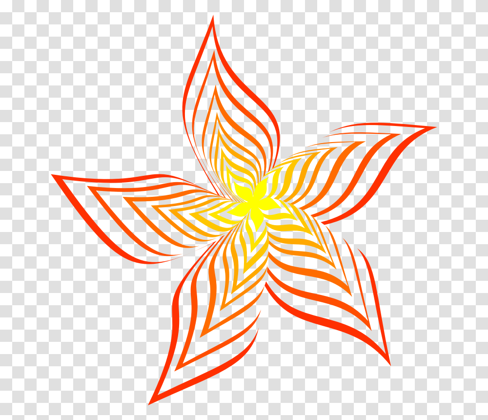Abstract Flower 28 Colour Line Art Design, Star Symbol, Pattern, Zebra Transparent Png