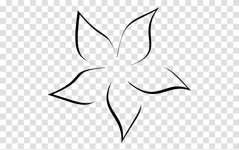 Abstract Flower One Line Abstract Flowers Black And White, Gray, World Of Warcraft Transparent Png