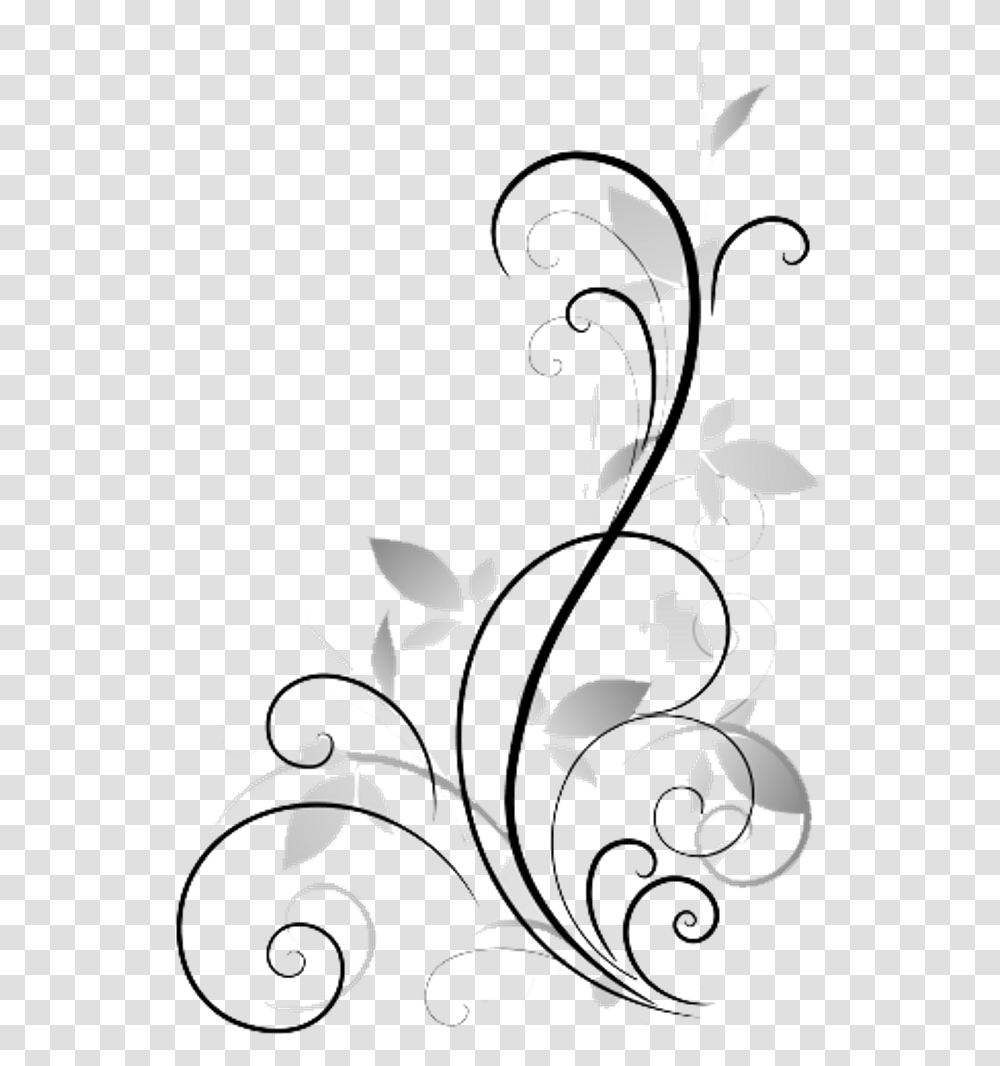 Abstract Flower Pic Flower Black And White Art, Graphics, Floral Design, Pattern, Plant Transparent Png