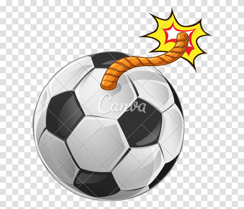 Abstract Football Bomb Shape Vector Icon Illustration Cartoon Bomb Soccer Ball, Team Sport, Sports Transparent Png