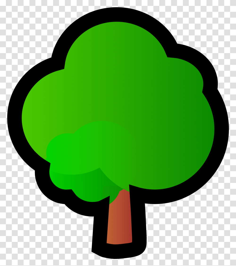 Abstract Green Tree With Black Outline Icon Free Image Download Small Tree Clipart, Balloon, Plant, People, Food Transparent Png