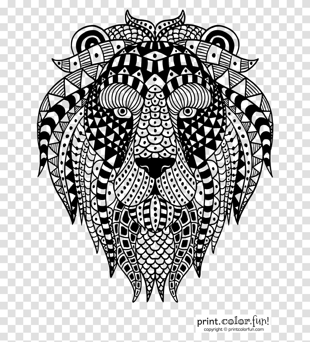 Abstract Ornamental Lion, Gray, World Of Warcraft Transparent Png