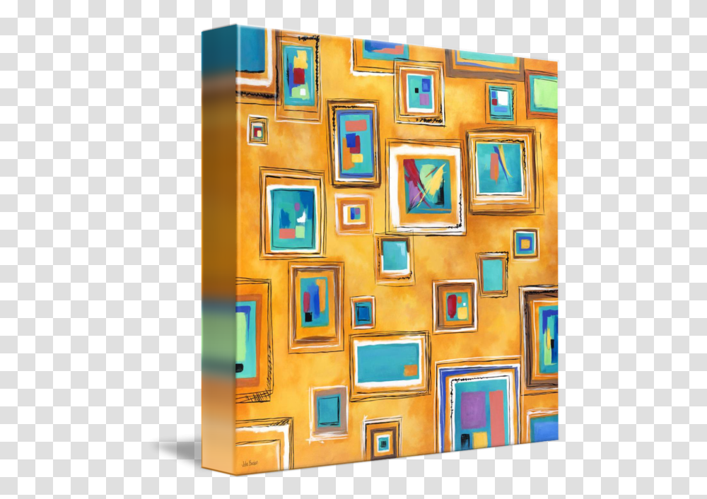 Abstract Painted Squares Modern Square Paintings Rectangles, Modern Art, Door, Canvas, Graphics Transparent Png