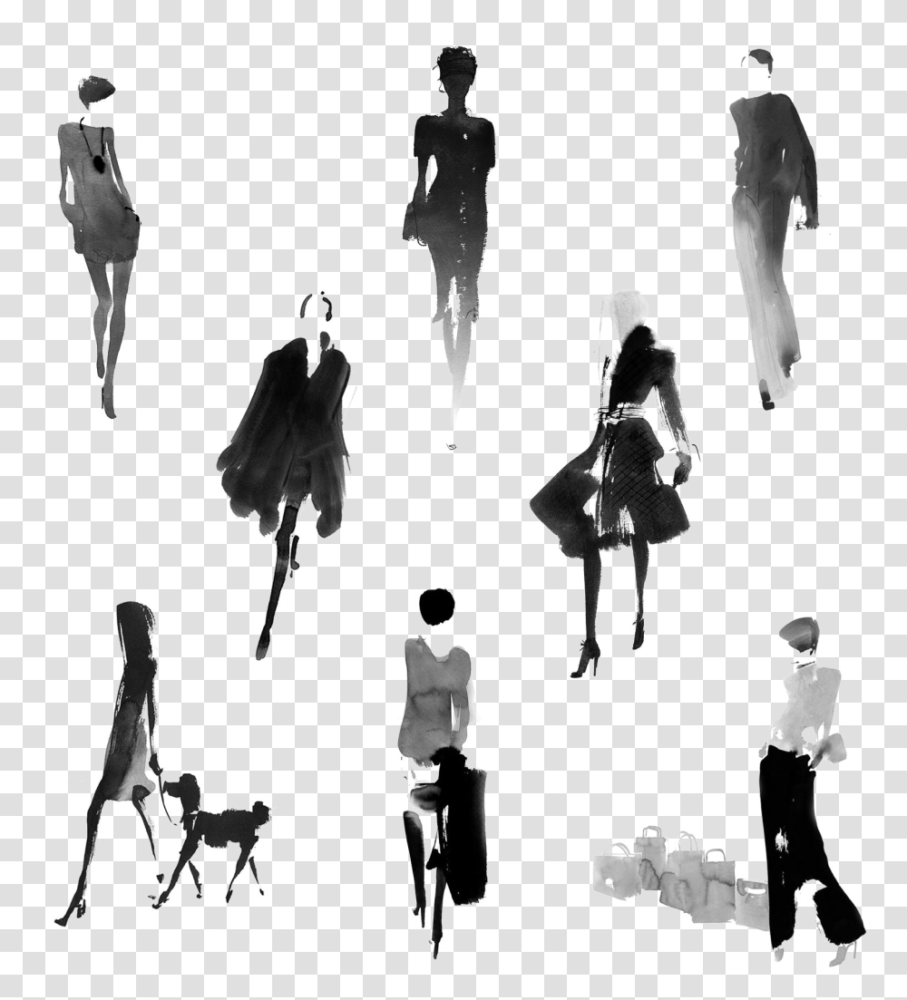 Abstract People Background Aurore De La Morinerie, Person, Silhouette, Art, Leisure Activities Transparent Png