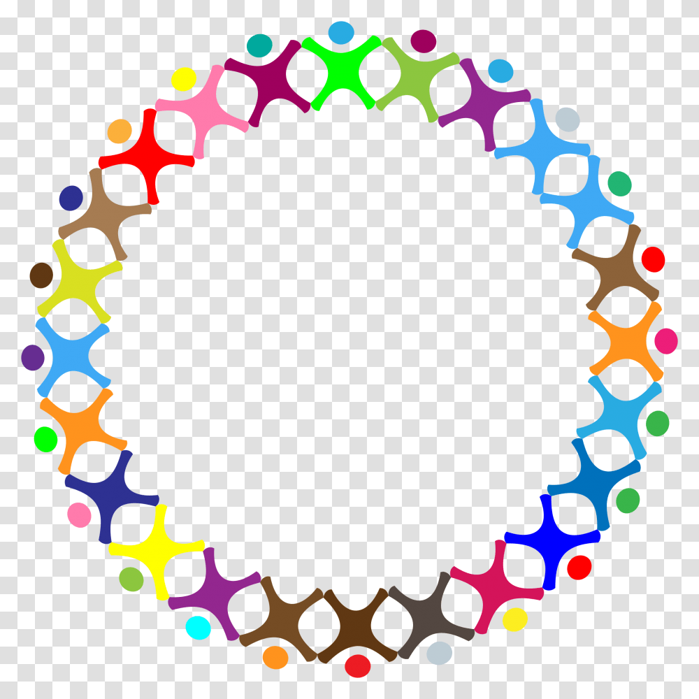 Abstract People Circle Prismatic Icons, Wreath, Heart, Accessories Transparent Png