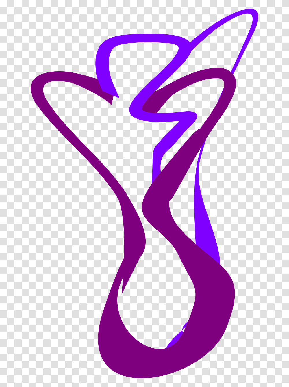 Abstract People Clipart Silhouette Silueta Cuerpo Mujer, Purple, Apparel, Heart Transparent Png