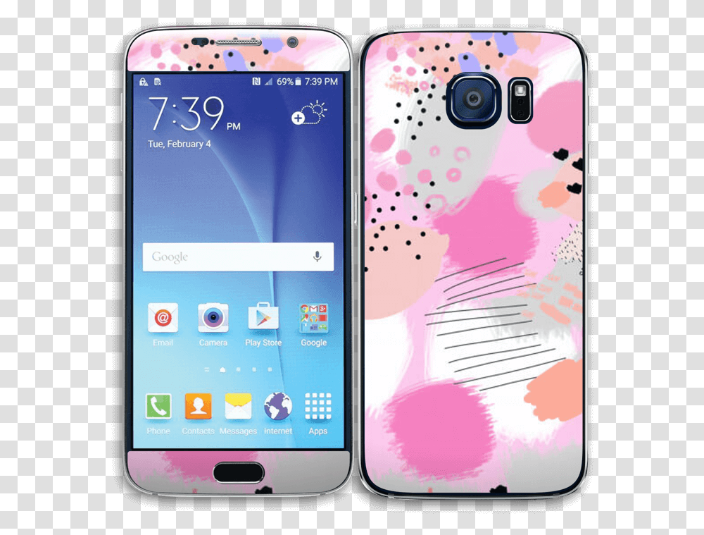 Abstract Pink Skin Galaxy S6 Samsung S6 G920a Unlocked Black Amazon, Mobile Phone, Electronics, Cell Phone, Iphone Transparent Png