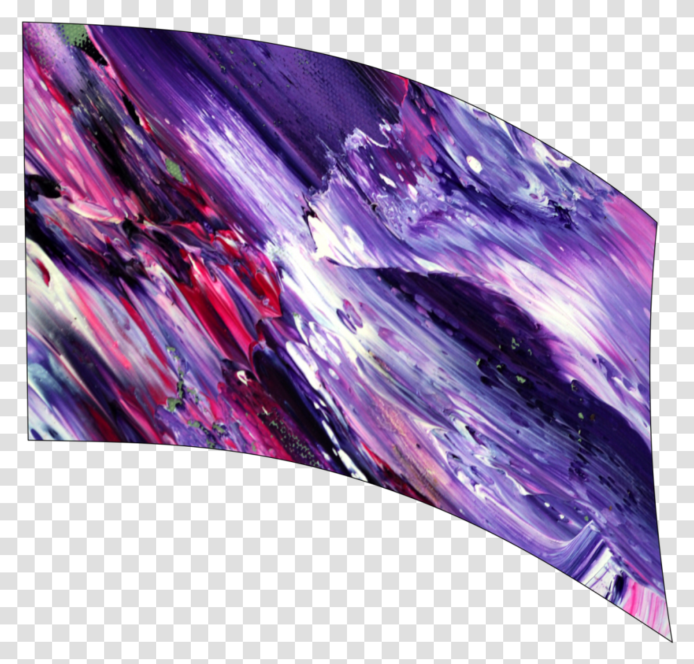 Abstract Purple Background Oil Paint, Modern Art, Monitor Transparent Png