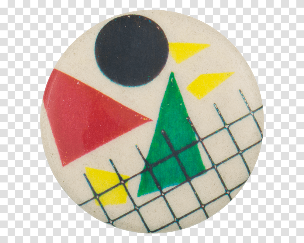 Abstract Red And Green Triangles Art Button Museum Circle, Logo, Trademark Transparent Png