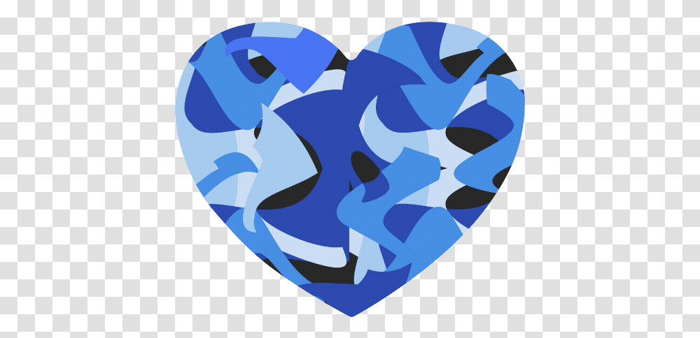 Abstract Shades Of Blue And Black Heart Shaped Abstract Shades, Rug, Plectrum, Mousepad Transparent Png