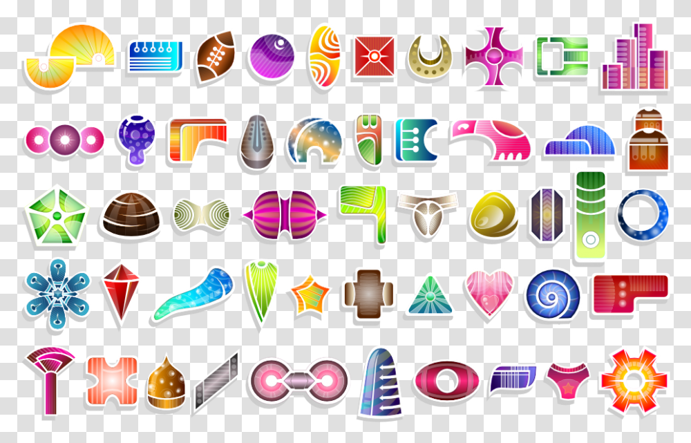 Abstract Shapes, Alphabet, Label, Number Transparent Png