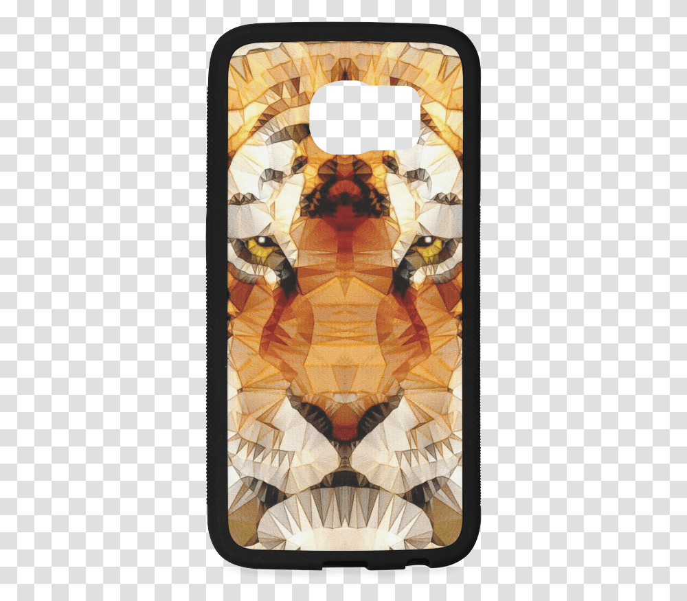Abstract Tiger Rubber Case For Samsung Galaxy S6 Edge Samsung, Cushion, Quilt, Electronics Transparent Png