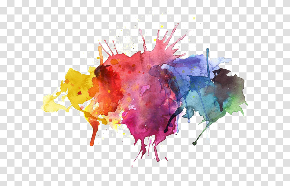 Abstract Watercolor Images Rainbow Watercolor Splash, Plot, Map Transparent Png