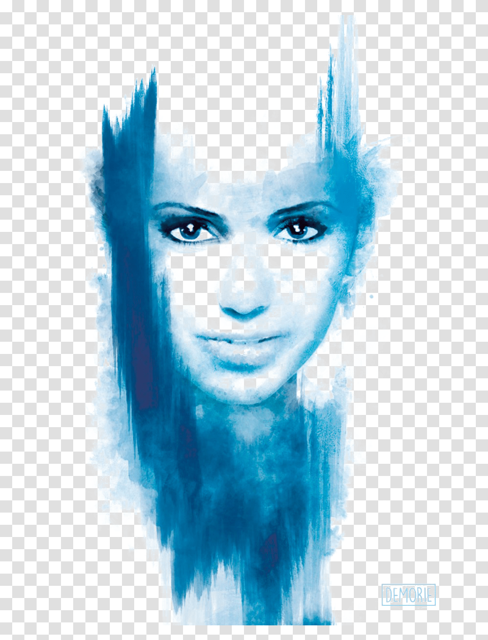 Abstract Watercolor Mart Portrait Digital Water Painting, Modern Art, Graphics, Poster, Advertisement Transparent Png