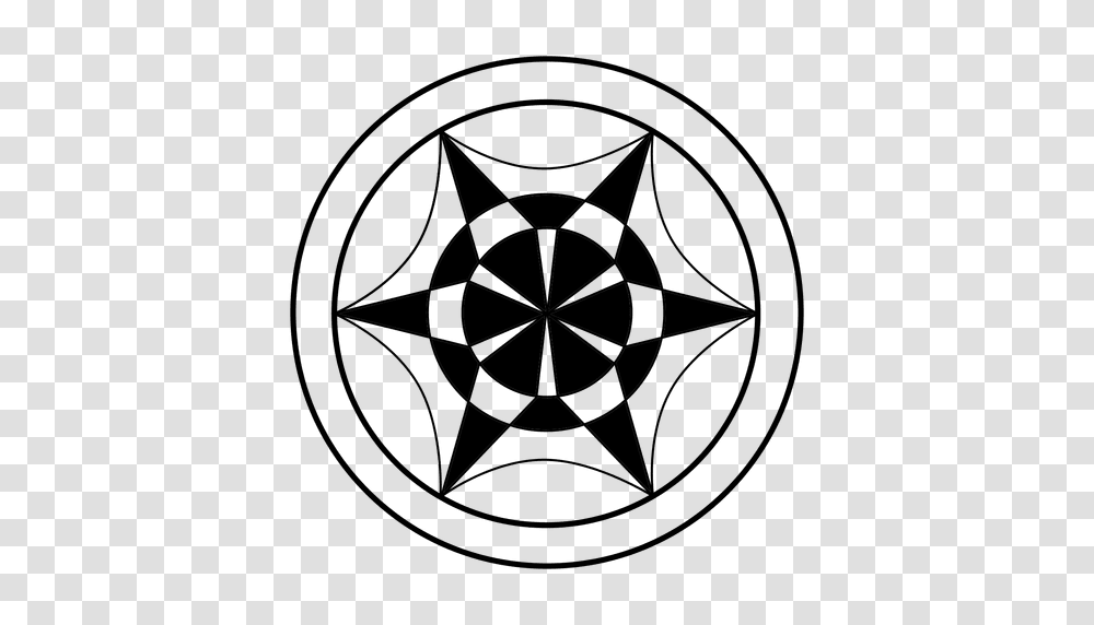 Abstract Wheel Crop Circle, Star Symbol, Compass, Compass Math Transparent Png