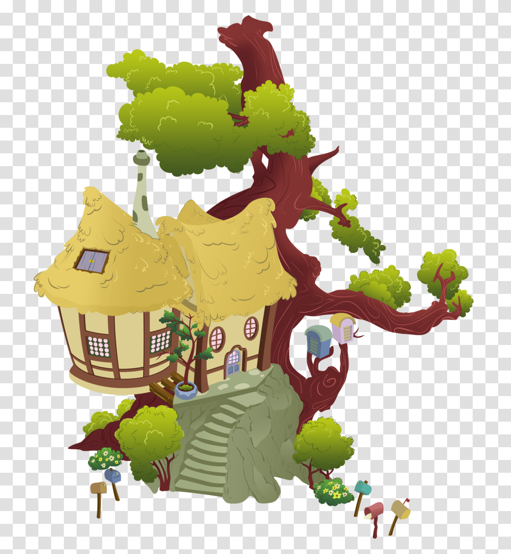 Absurd Res Artist Moongazeponies Building Derpy Tree House Background Clipart, Plant, Floral Design, Birthday Cake Transparent Png