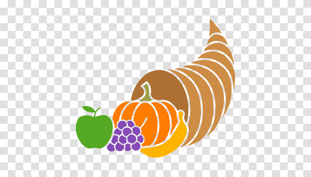 Abundance Basket Cornucopia Harvest Horn Plenty Thanksgiving, Plant, Pumpkin, Vegetable, Food Transparent Png