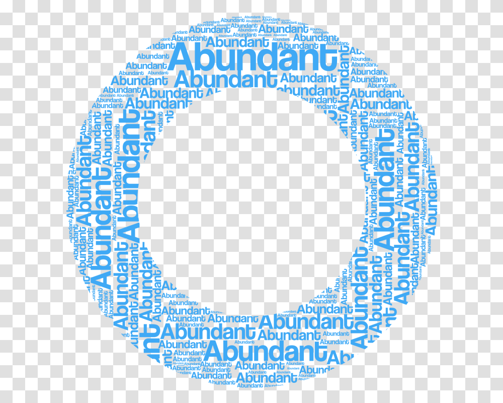 Abundance Circle Circle, Word, Number Transparent Png
