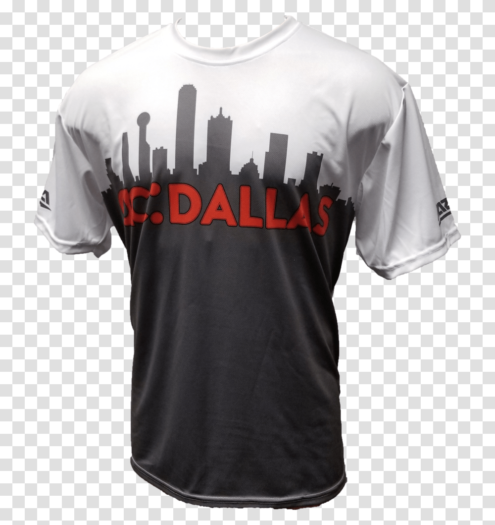 Ac Dallas City Skyline Tech Shirt Active Shirt, Apparel, Sleeve, T-Shirt Transparent Png