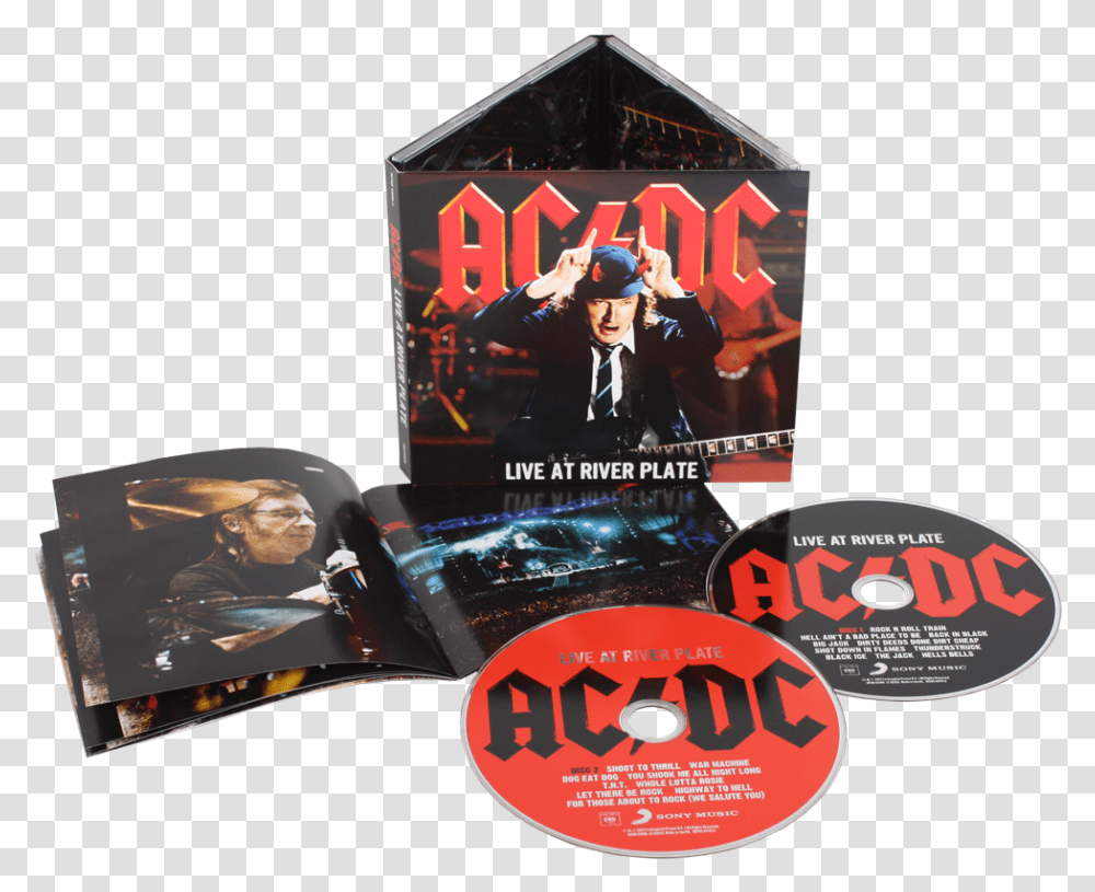 Ac Dc River Plate Cd, Disk, Person, Human, Dvd Transparent Png