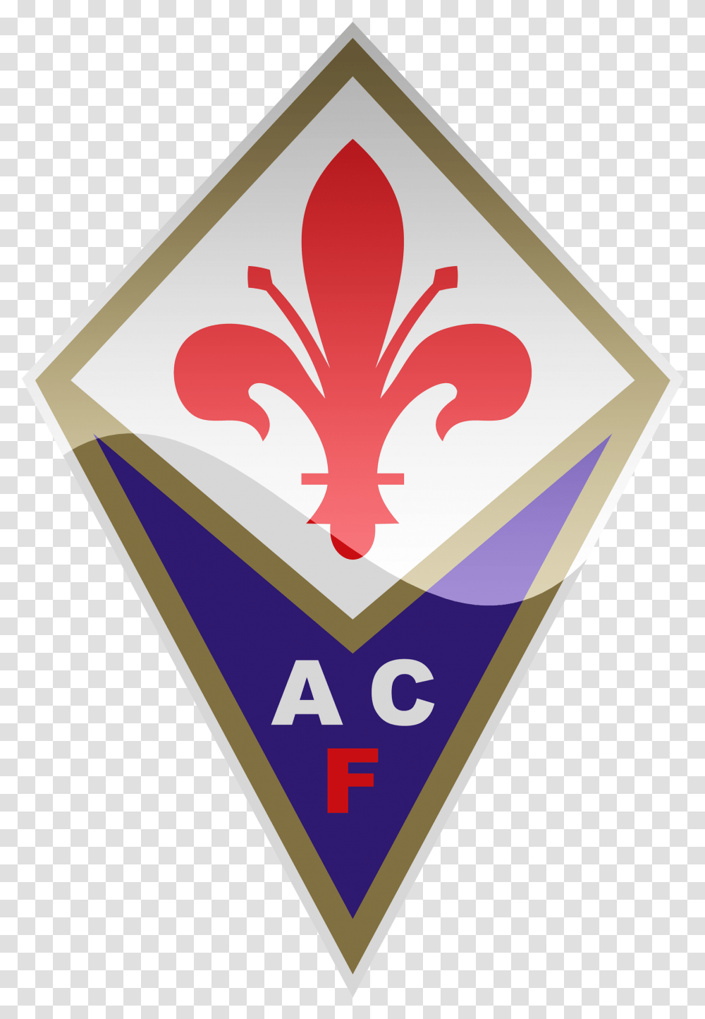 Ac Fiorentina Hd Logo Football Logos Acf Fiorentina Logo, Symbol, Trademark, Sign, Text Transparent Png