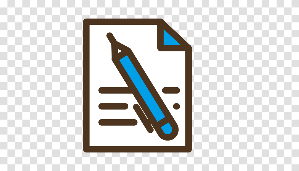 Academic Degree College Diploma Deed Icon With And Vector, Pencil, Marker, Weapon Transparent Png