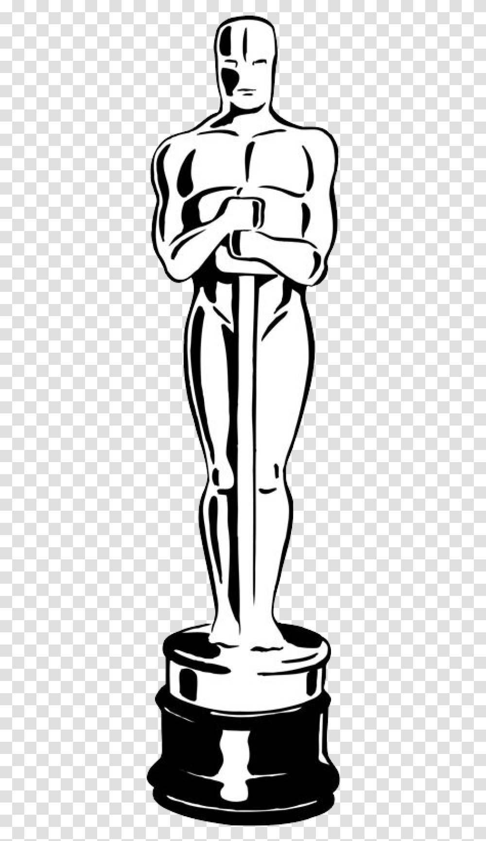 Academy Awards Clipart Clip Art Oscar Statue, Person, Human, Light, Sculpture Transparent Png