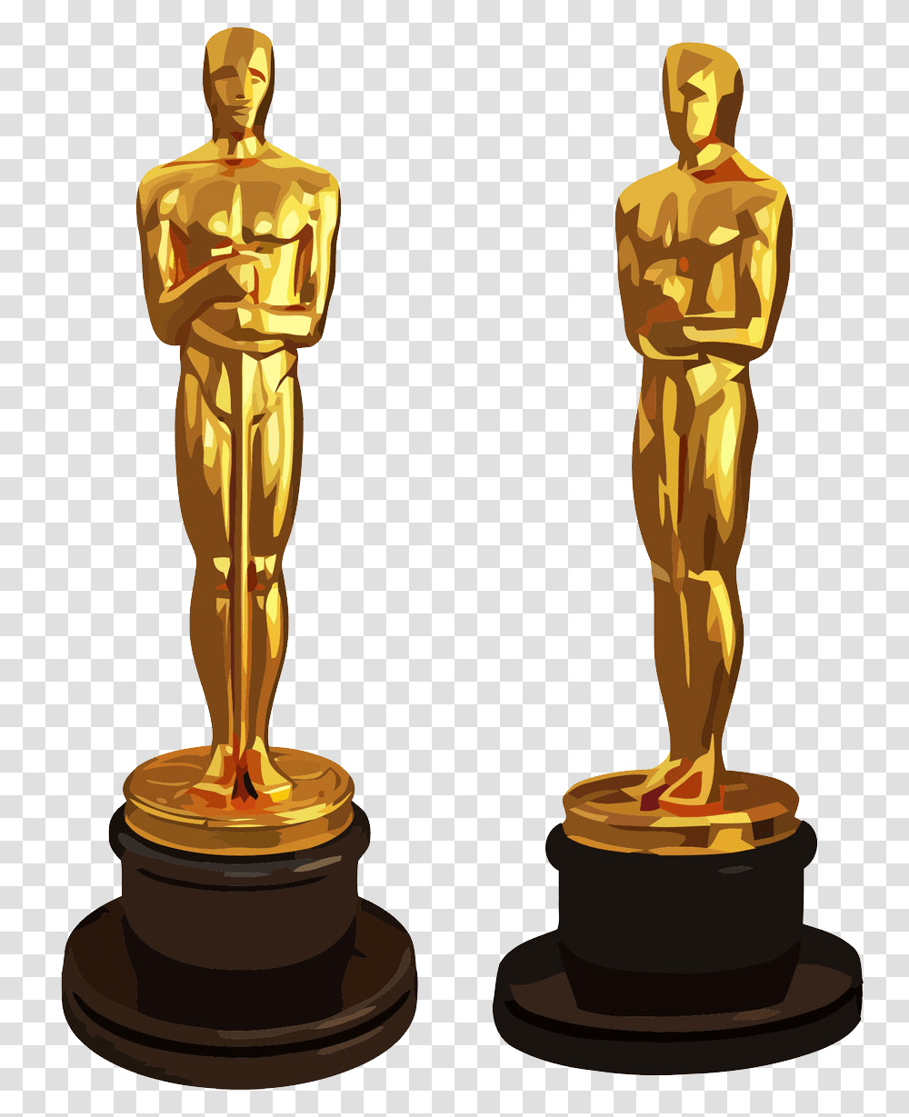 Academy Awards, Trophy, Gold Transparent Png