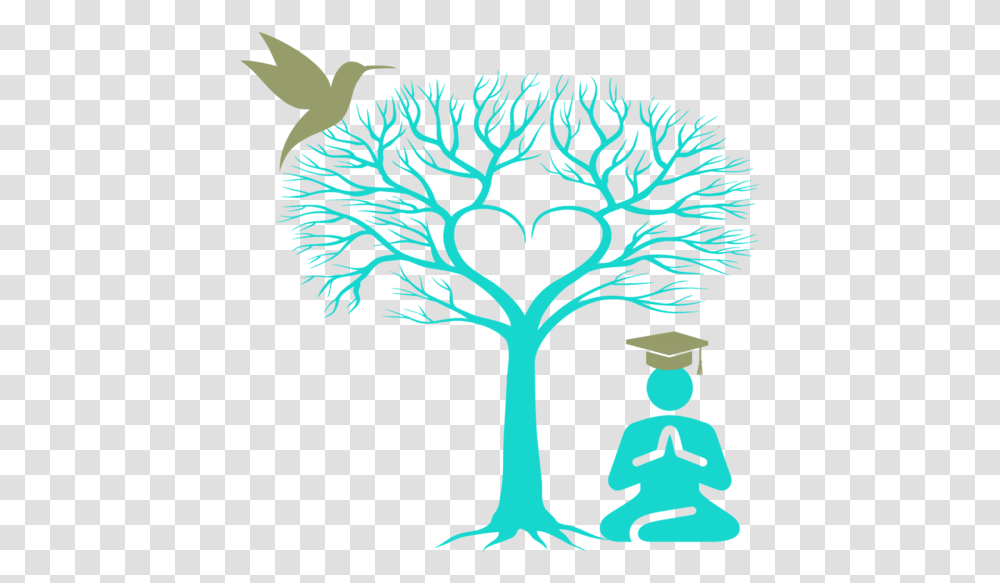 Academy Courses - Mind Detox Heart Tree Silhouette Svg, Plant, Graphics, Root, Flower Transparent Png