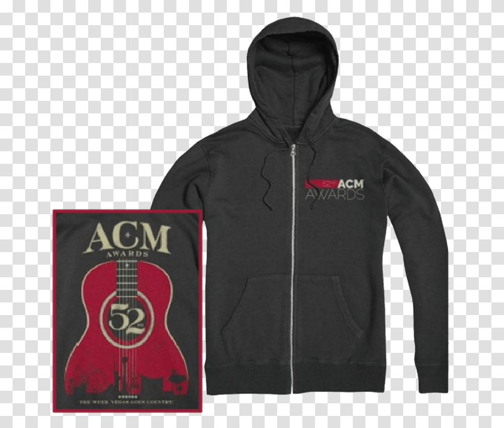 Academy Of Country Music Charcoal Heather Zip Up Hoodie Hoodie, Clothing, Apparel, Sweatshirt, Sweater Transparent Png