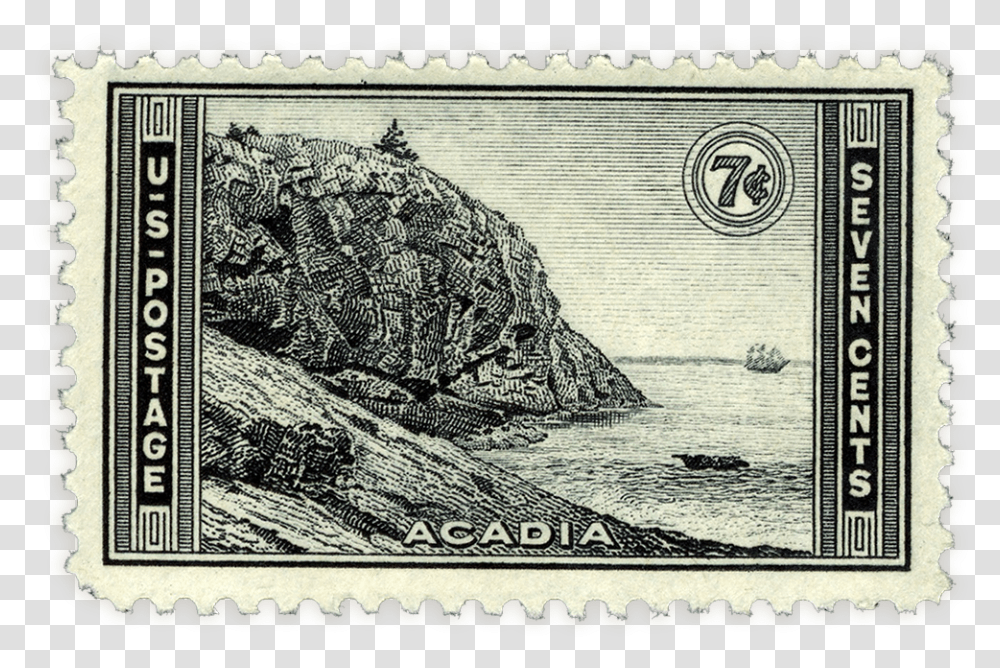 Acadia Stamp National Parks Collector Stamps, Postage Stamp, Rug, Bird, Animal Transparent Png